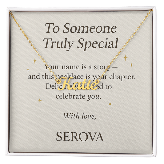 Custom Name Necklace – Classic Script